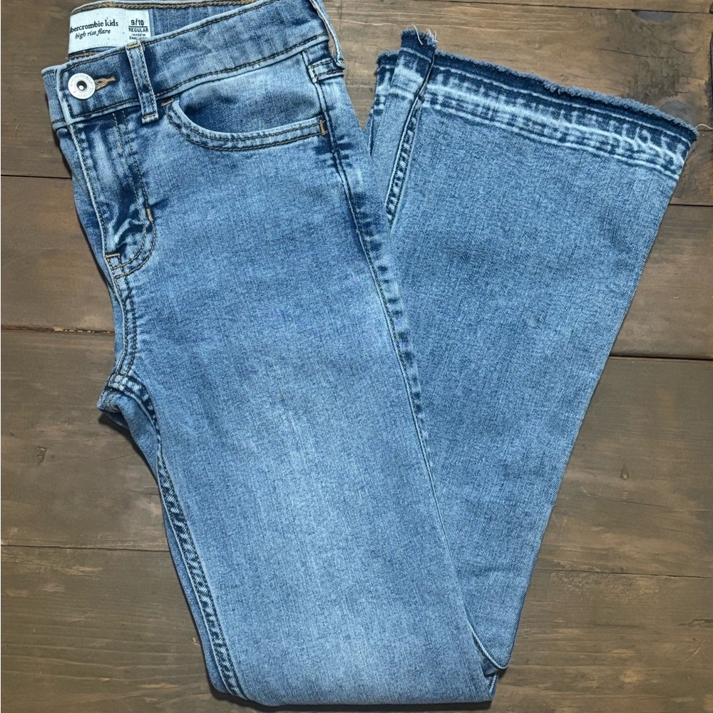 Abercrombie Kids High Rise Flare Jeans